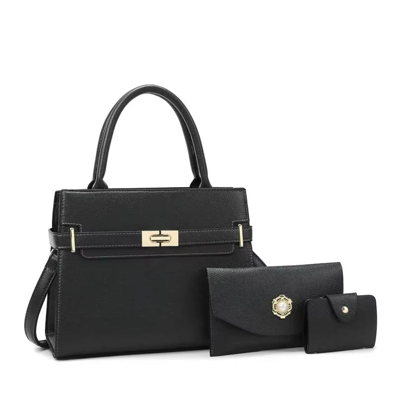 GIOIA™ - BORSETTA IN PELLE DA DONNA TRIO - Rarosa