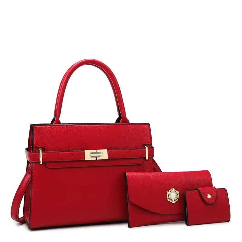 GIOIA™ - BORSETTA IN PELLE DA DONNA TRIO - Rarosa